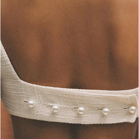 Commense Tweed Backless Plain Shorts Set - NWOT - Picture 2 of 3